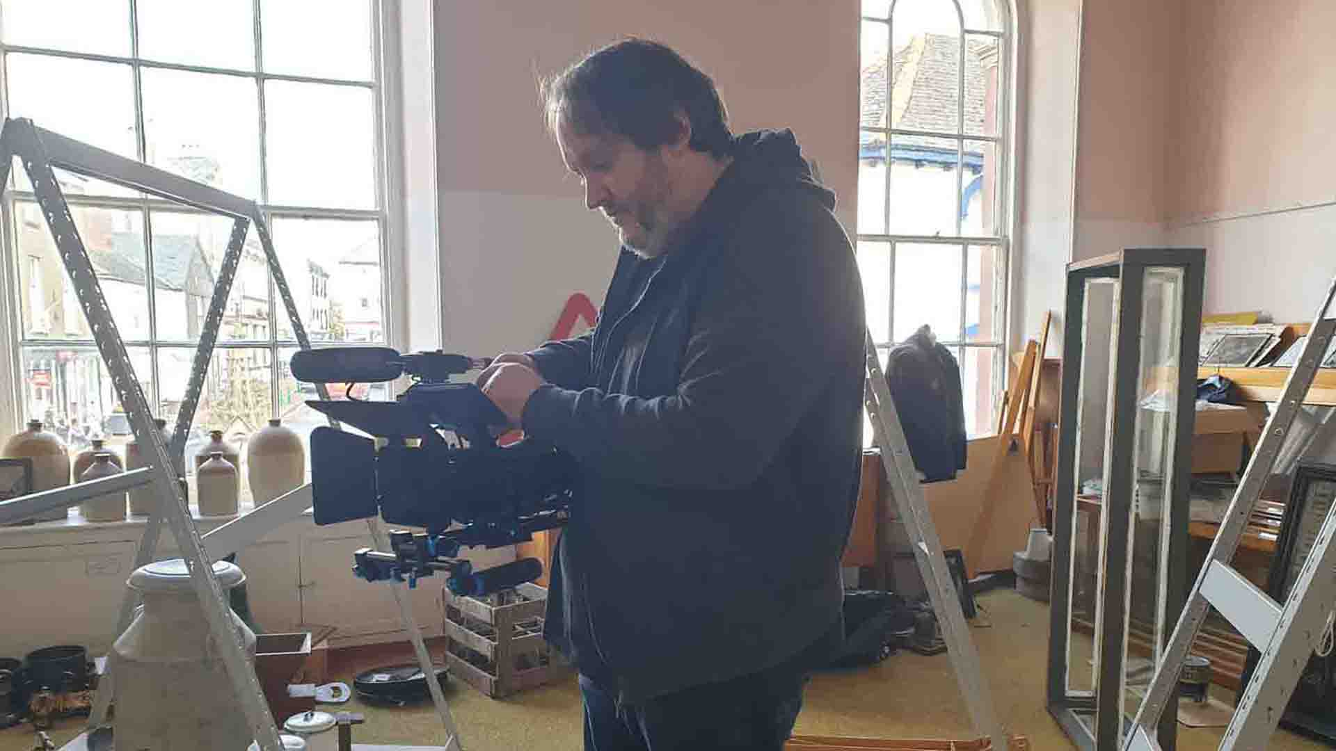 Michael Collins Filming at the Great Torrington Museum | Great Torrington Museum | North Devon